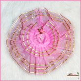 Net Lace Work Baby Pink Poshak With Cap